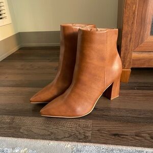 Madden Girl Cognac Leather Boots